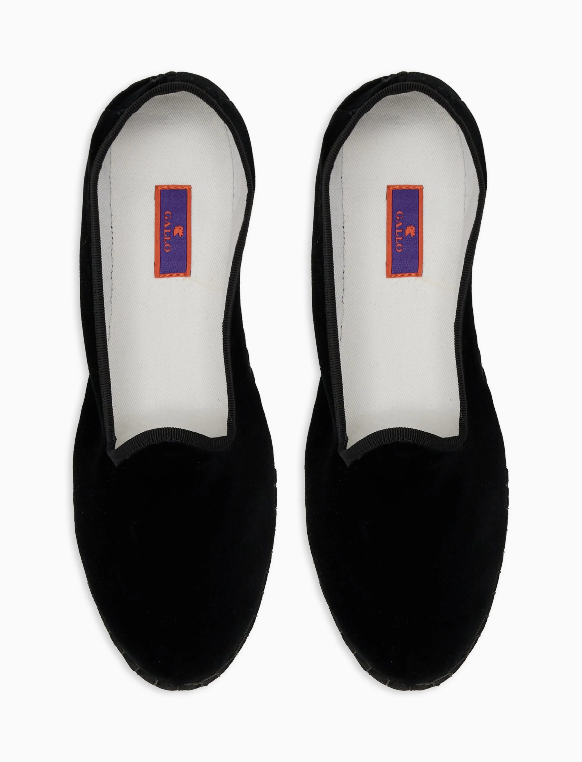 Friulane unisex velluto nero tinta unita - Image 2