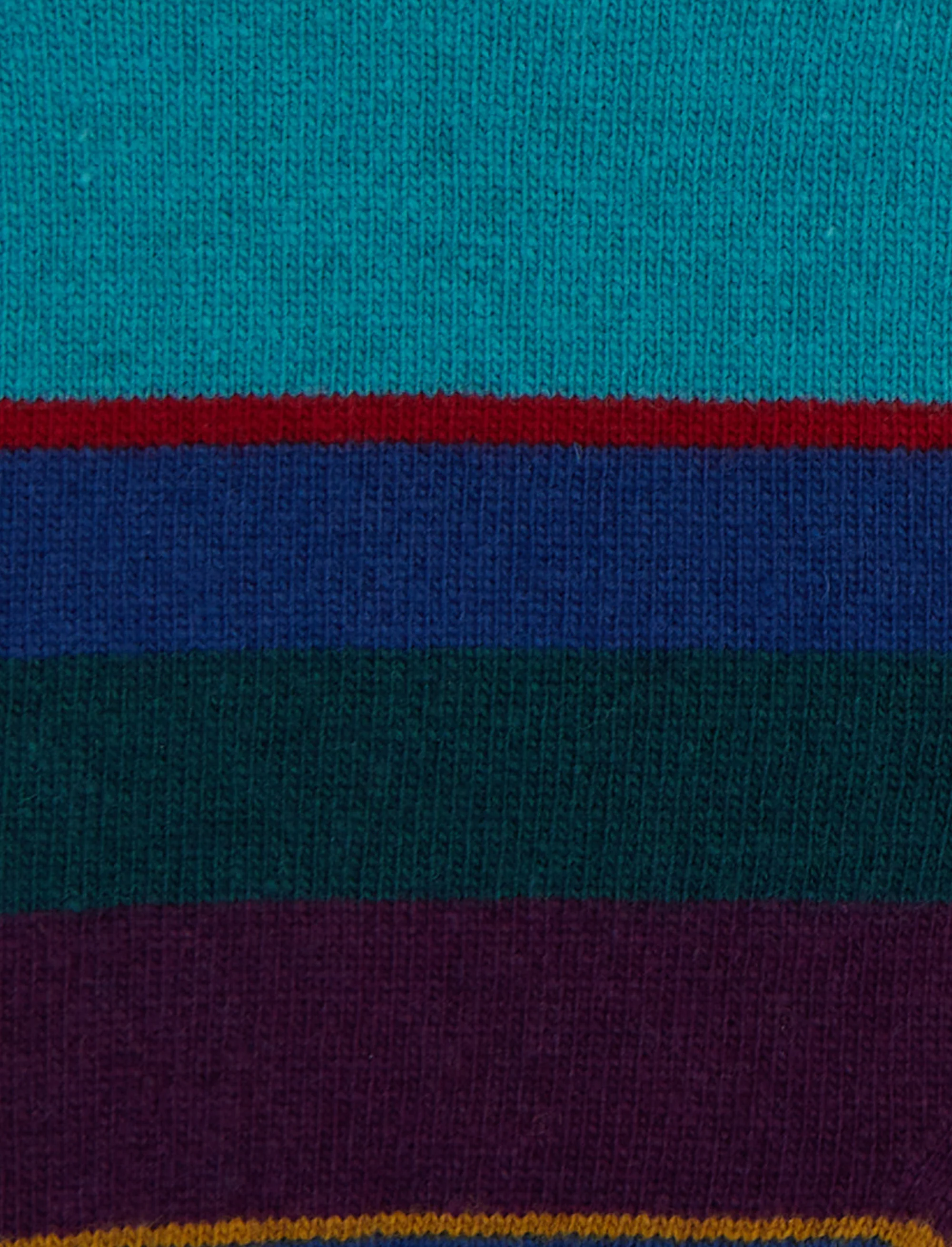 Guanti uomo lana blu righe multicolor - Image 2