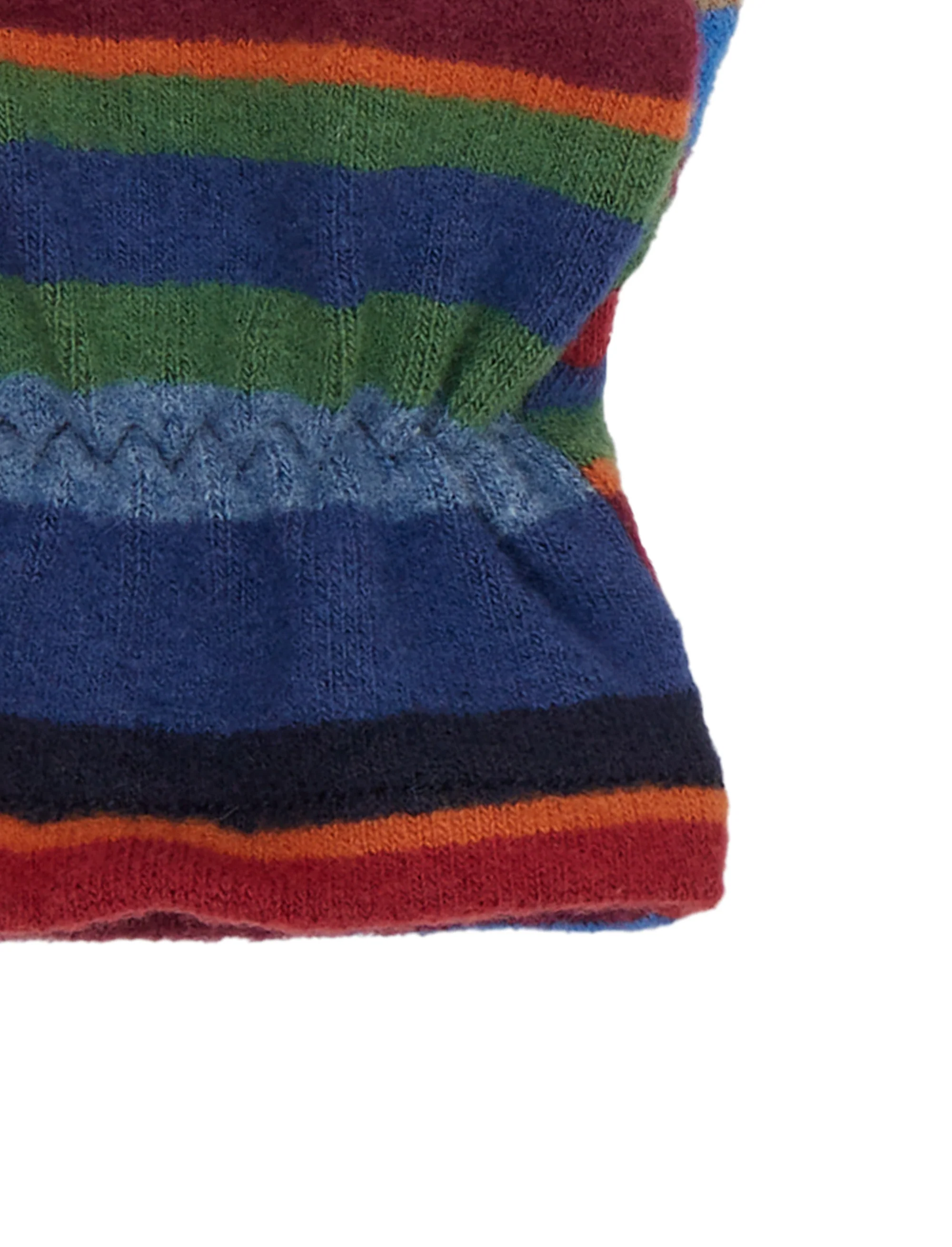 Manopole bambino pile blu righe multicolor - Image 2