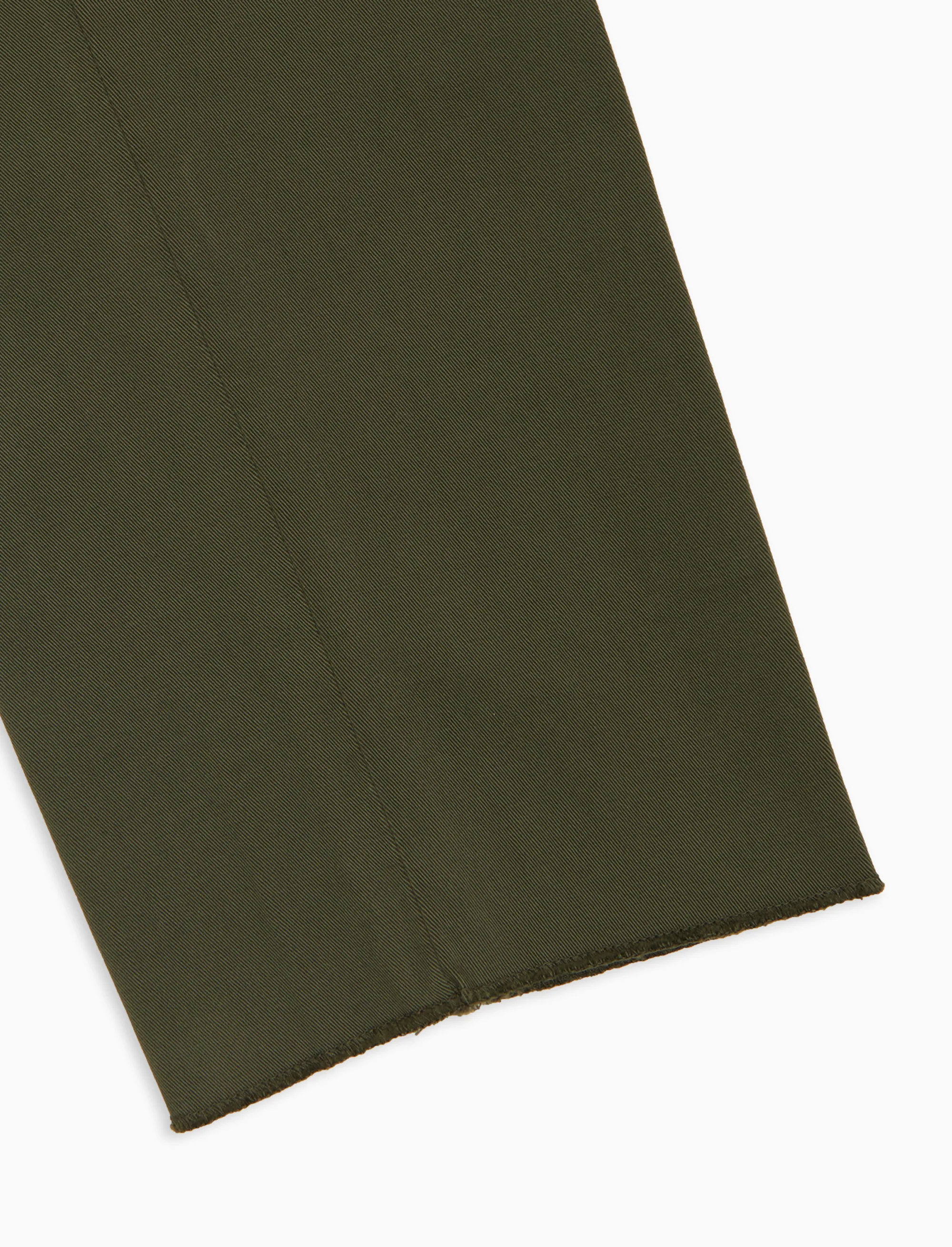 Pantalone lungo uomo cotone verde tinta unita - Image 5