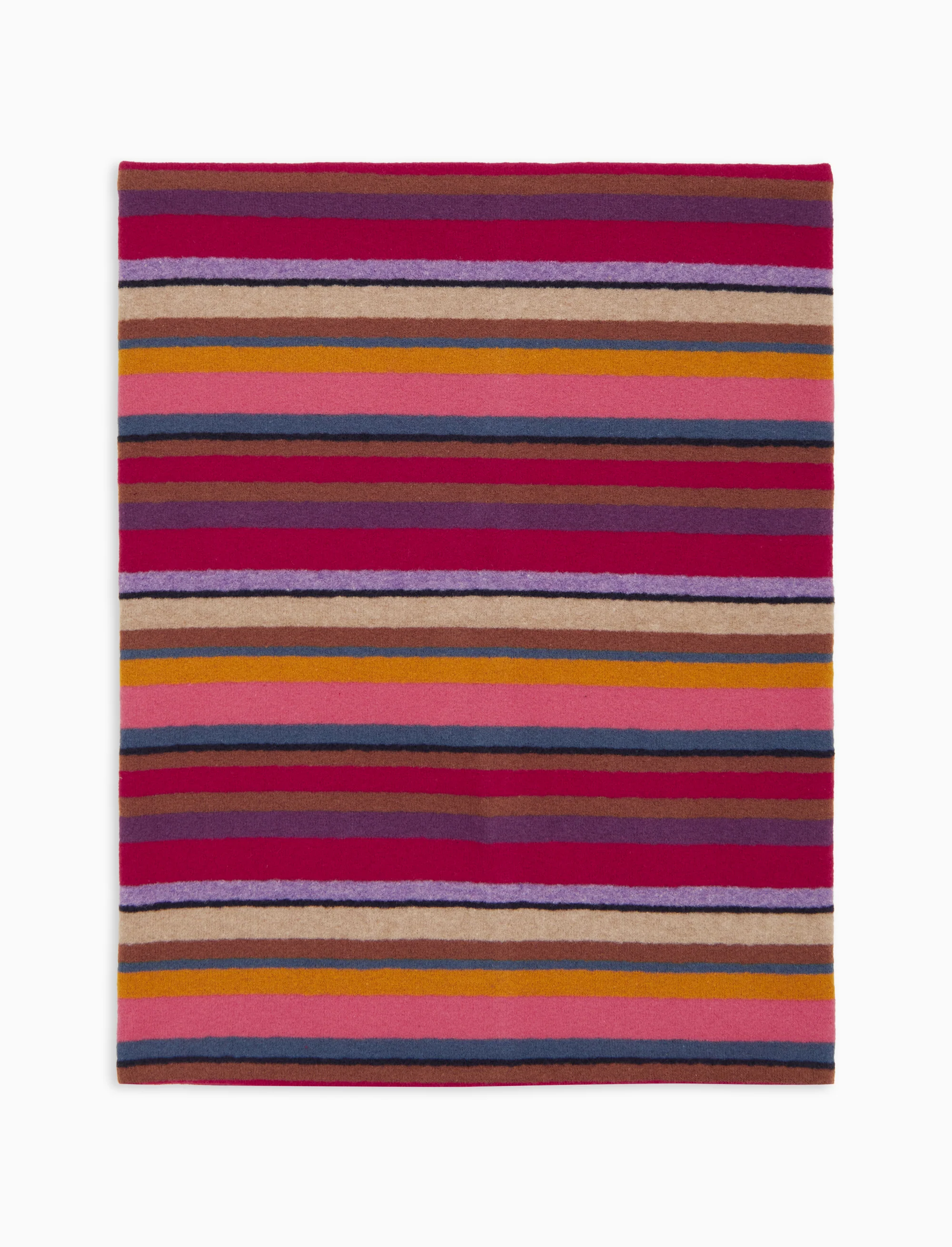 Scaldacollo multiuso bambino pile bordò righe multicolor