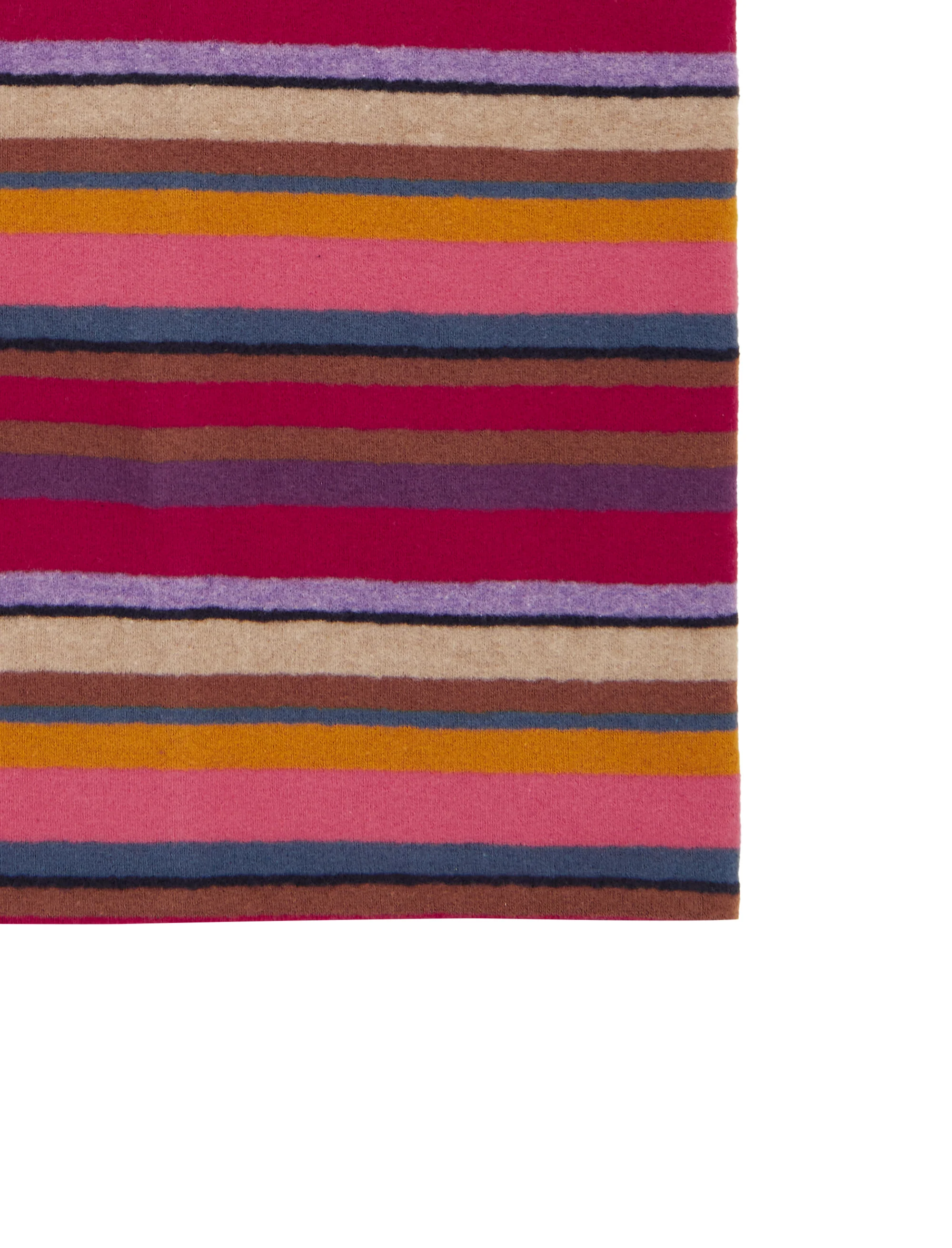Scaldacollo multiuso bambino pile bordò righe multicolor - Image 2