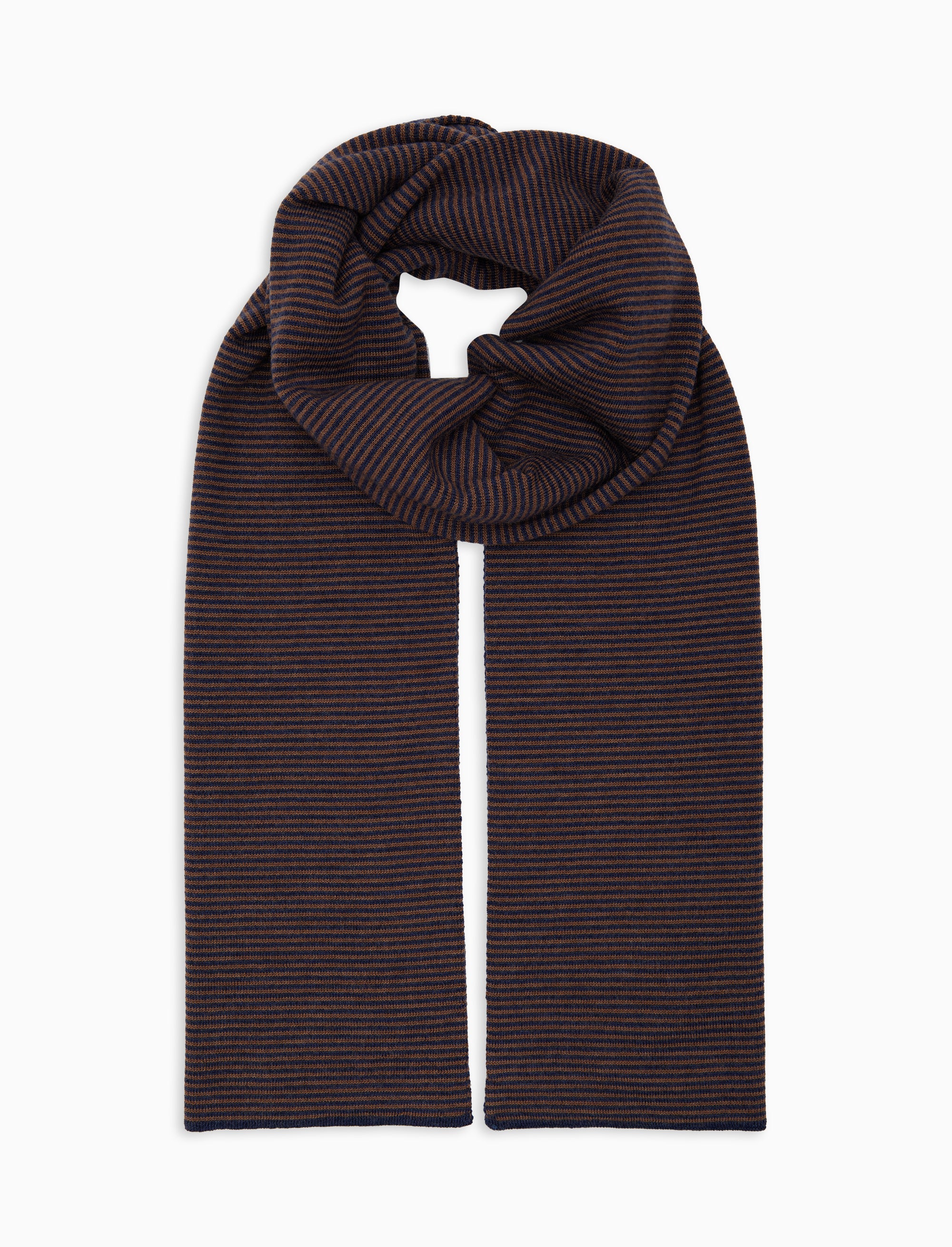 Sciarpa uomo lana blu righe windsor