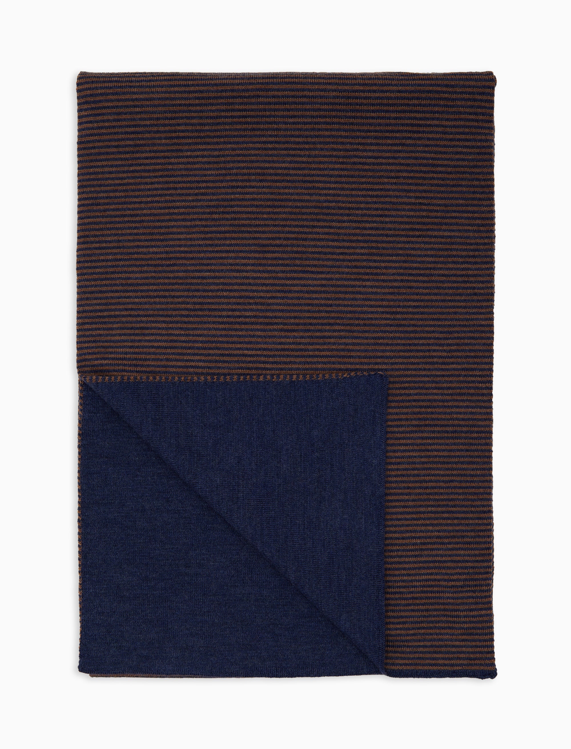 Sciarpa uomo lana blu righe windsor - Image 2