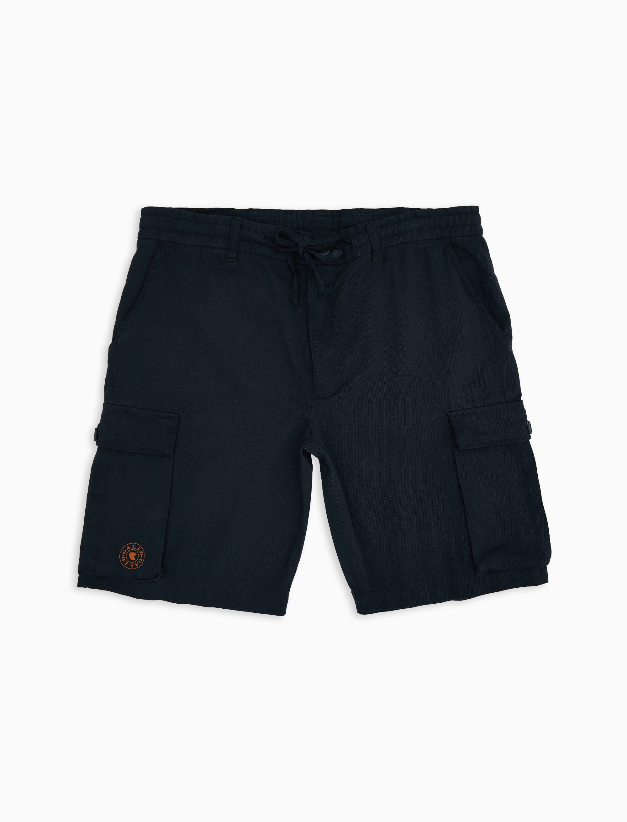 Shorts cargo unisex cotone tinto capo tinta unita grigio
