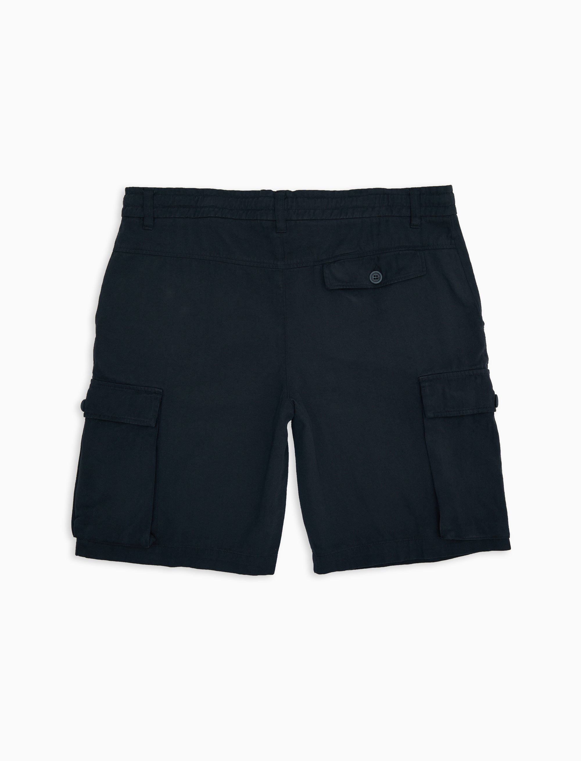 Shorts cargo unisex cotone tinto capo tinta unita grigio - Image 2