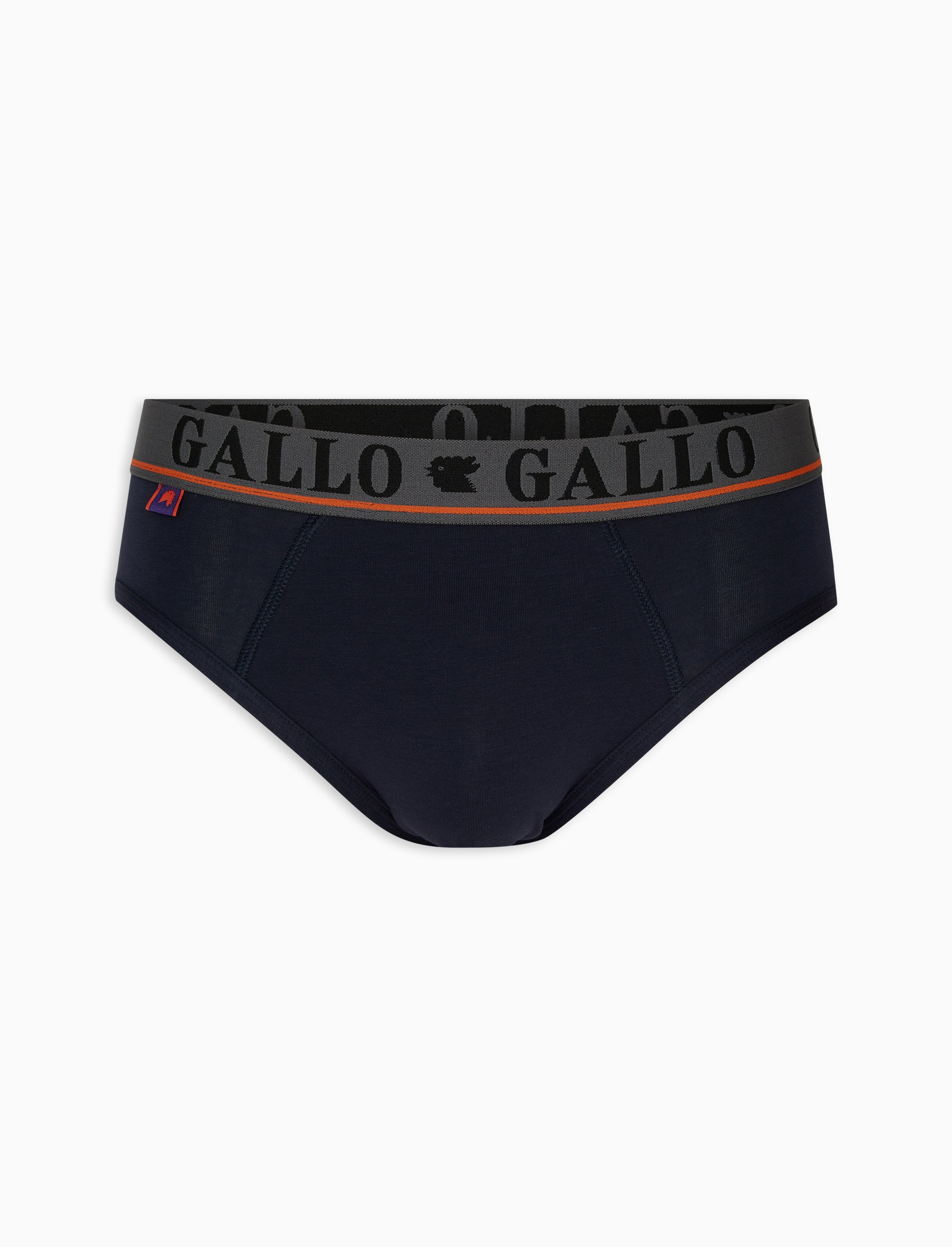 Slip basico intimo cotone blu tinta unita