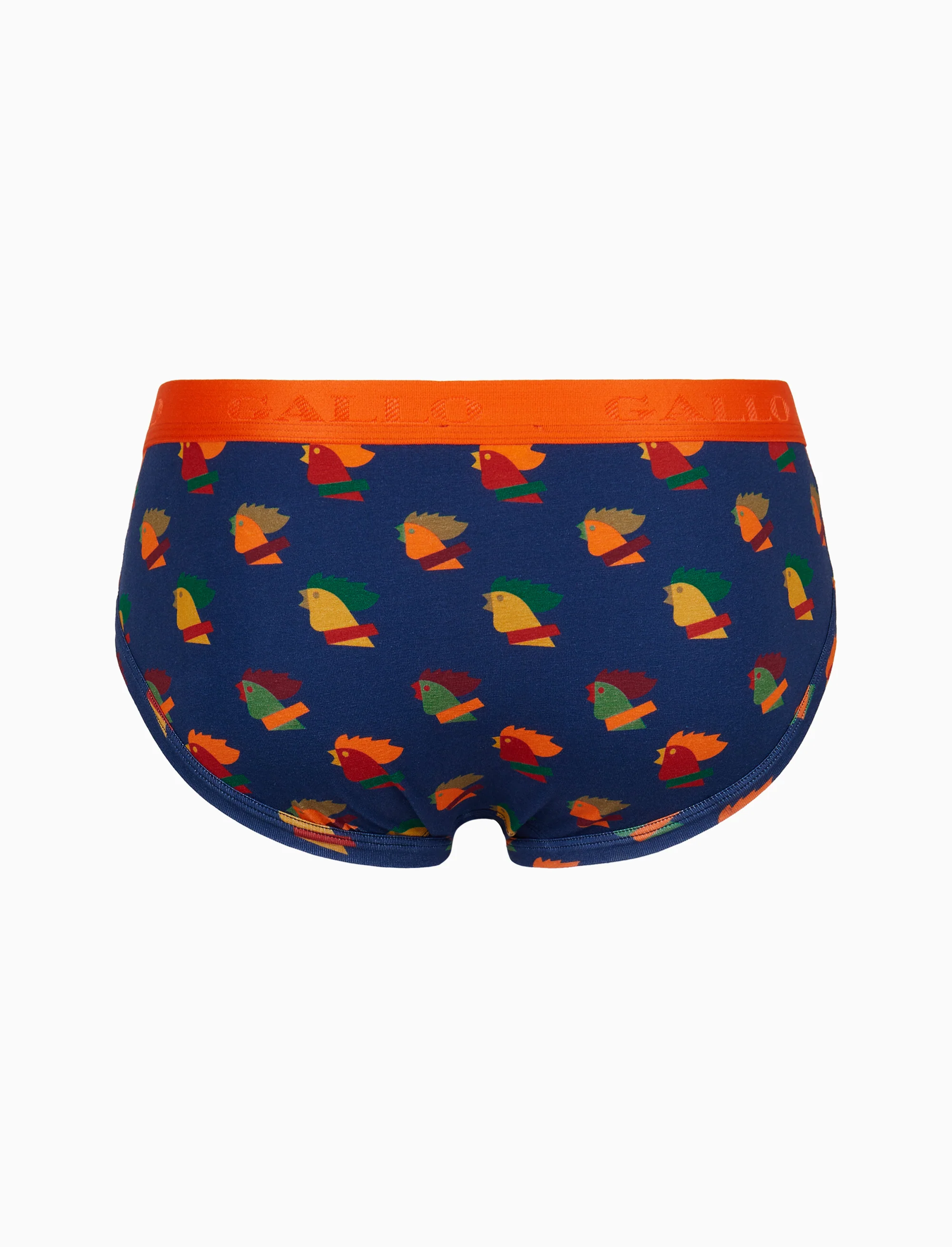 Slip intimo uomo cotone blu fantasia galli multicolore - Image 2