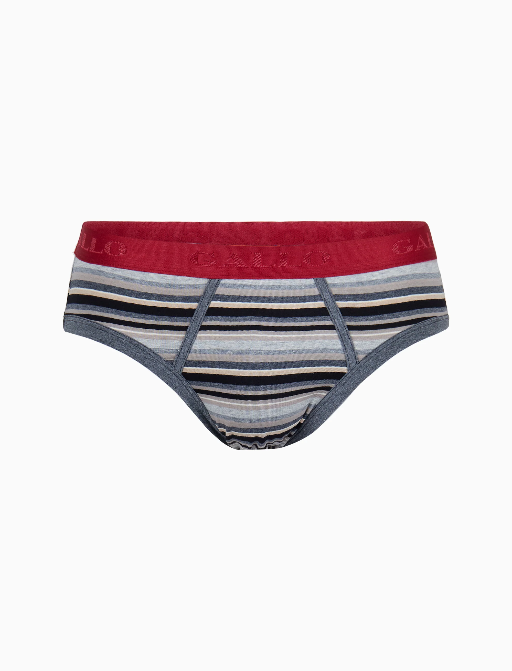 Slip intimo uomo cotone nero righe multicolor