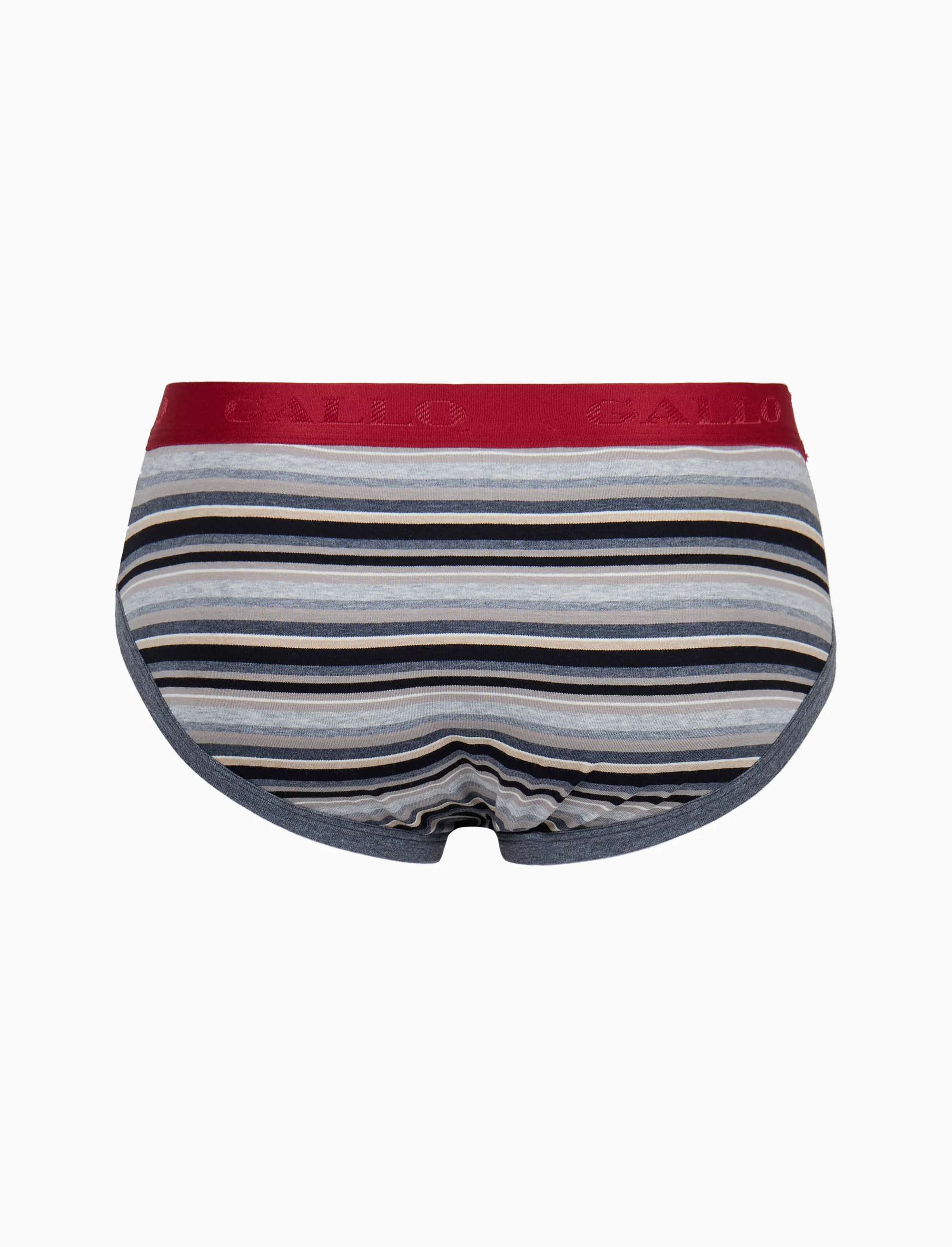Slip intimo uomo cotone nero righe multicolor - Image 2