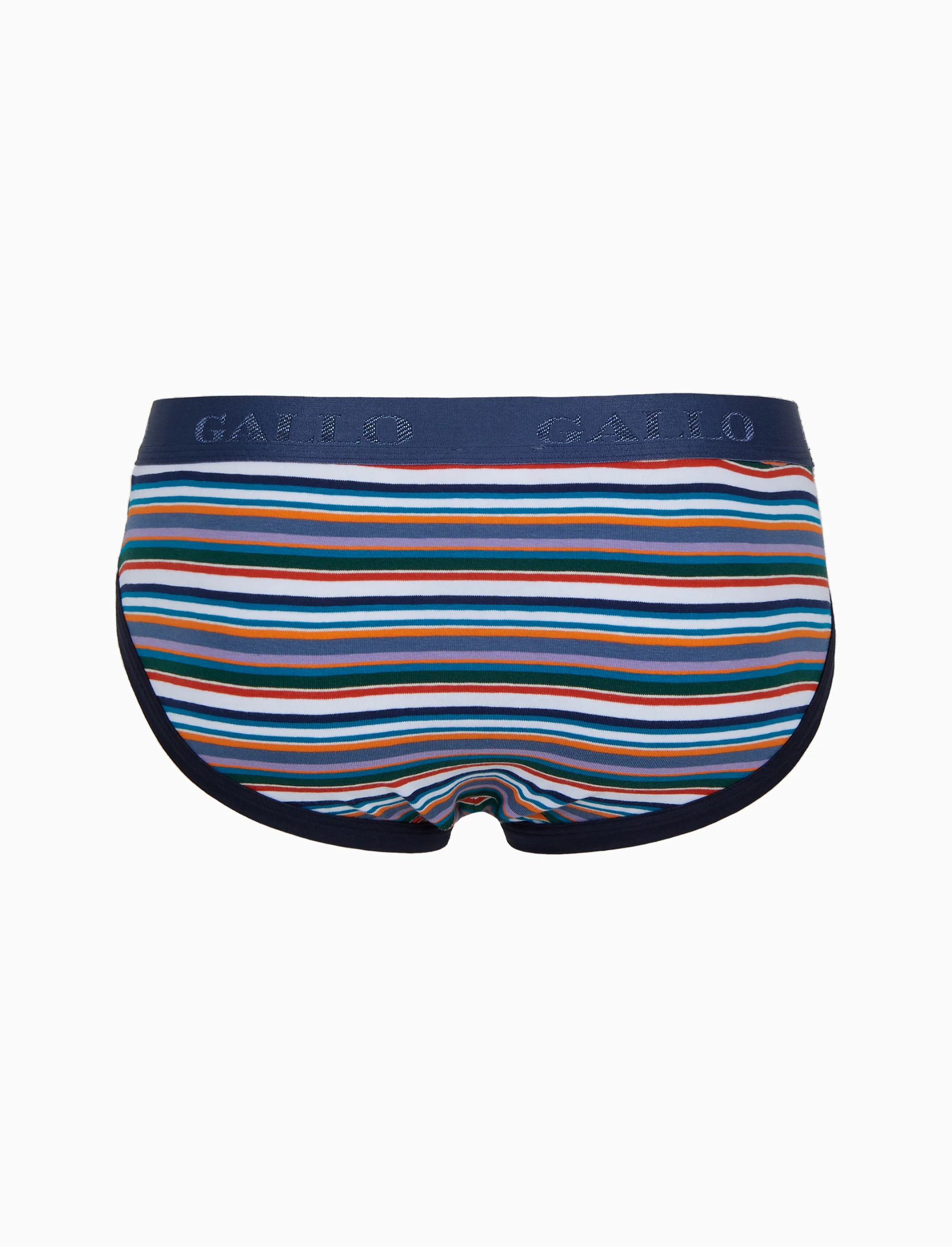 Slip intimo uomo cotone righe multicolor bianco - Image 2