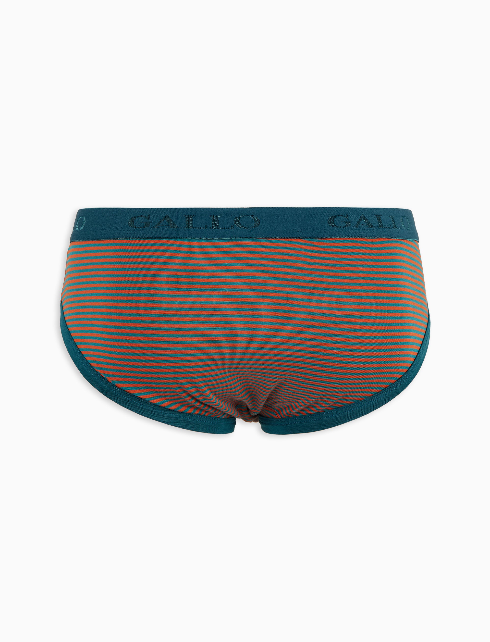 Slip intimo uomo cotone verde righe windsor - Image 2