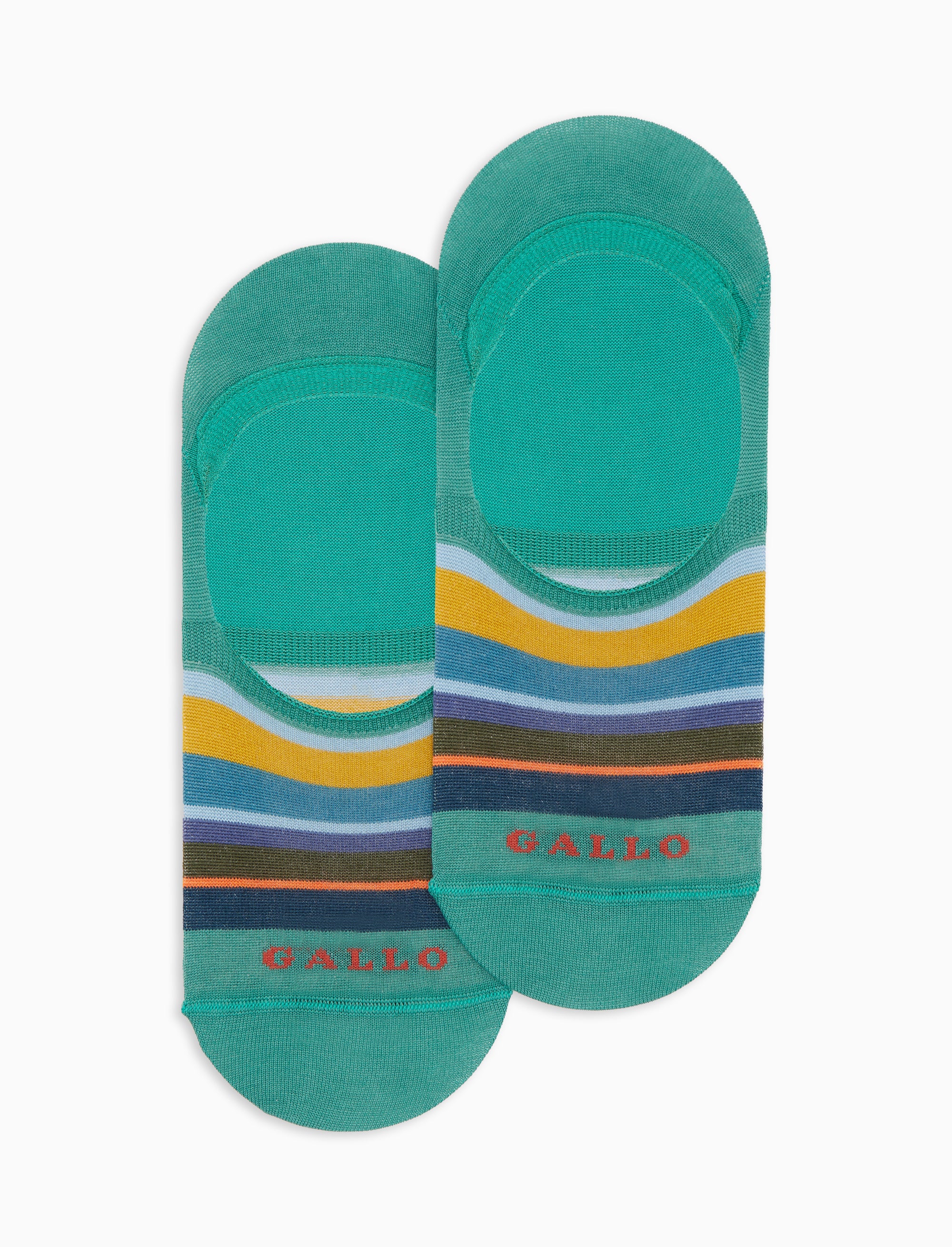Soletta unisex cotone leggero righe multicolor verde