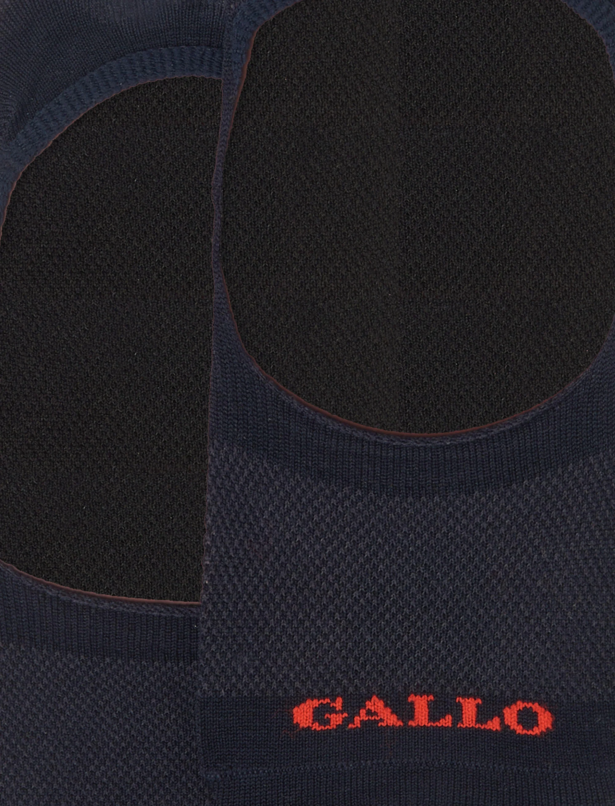 Solette accollate uomo cotone blu tinta unita - Image 3