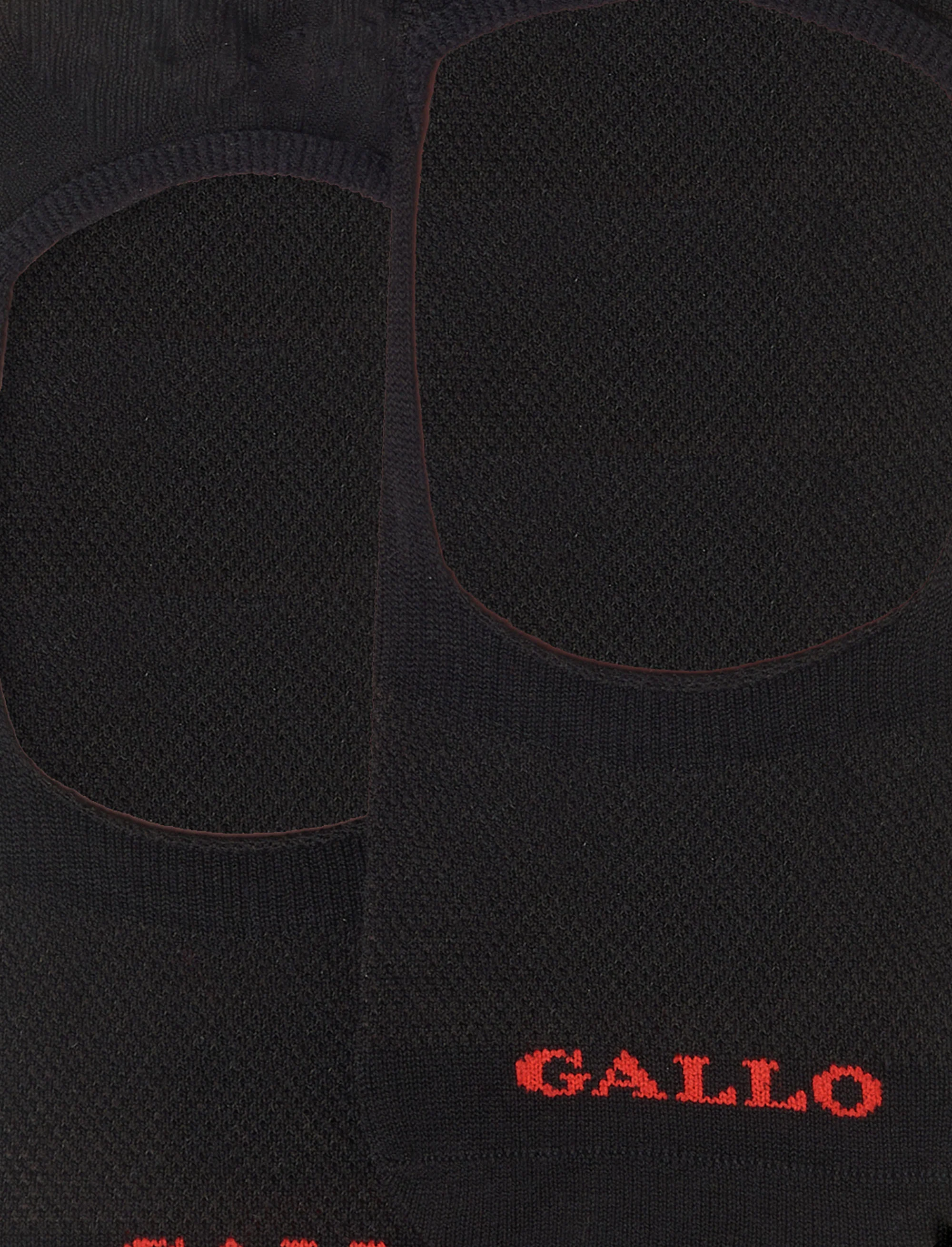Solette accollate uomo cotone nero tinta unita - Image 3