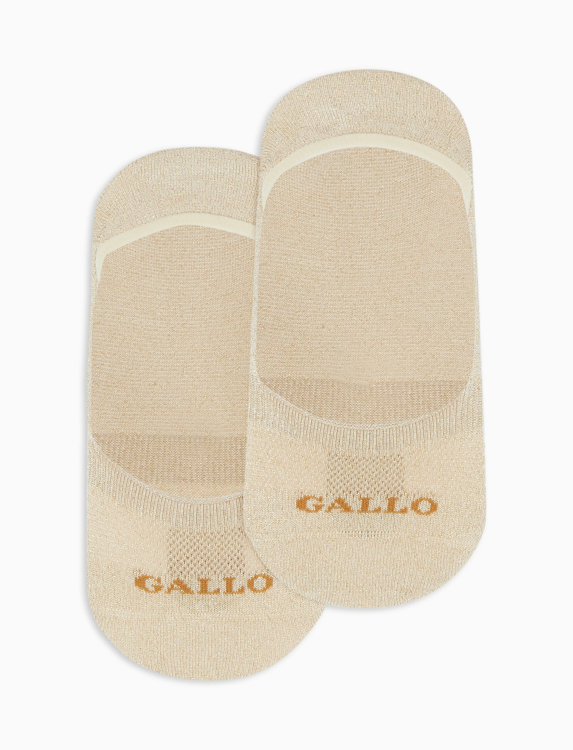Solette scollate donna cotone oro tinta unita lurex