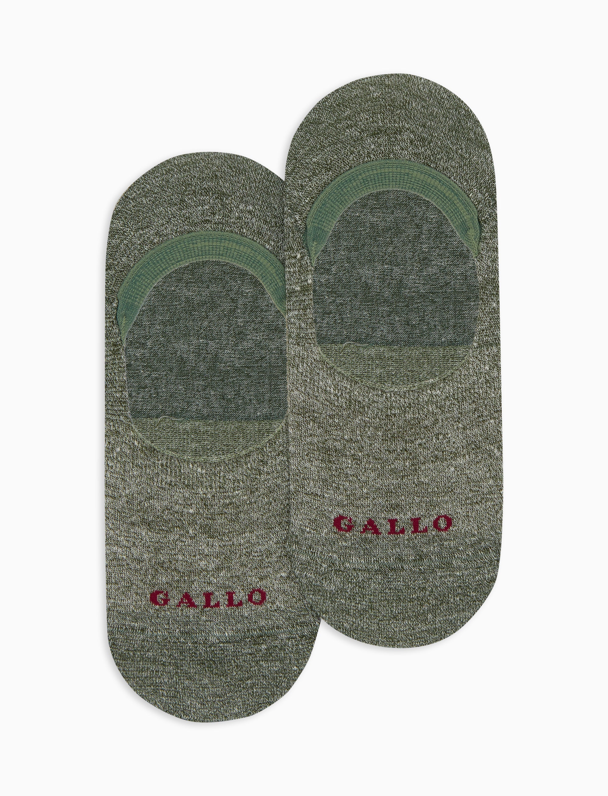 Solette unisex lino e cotone verde tinta unita