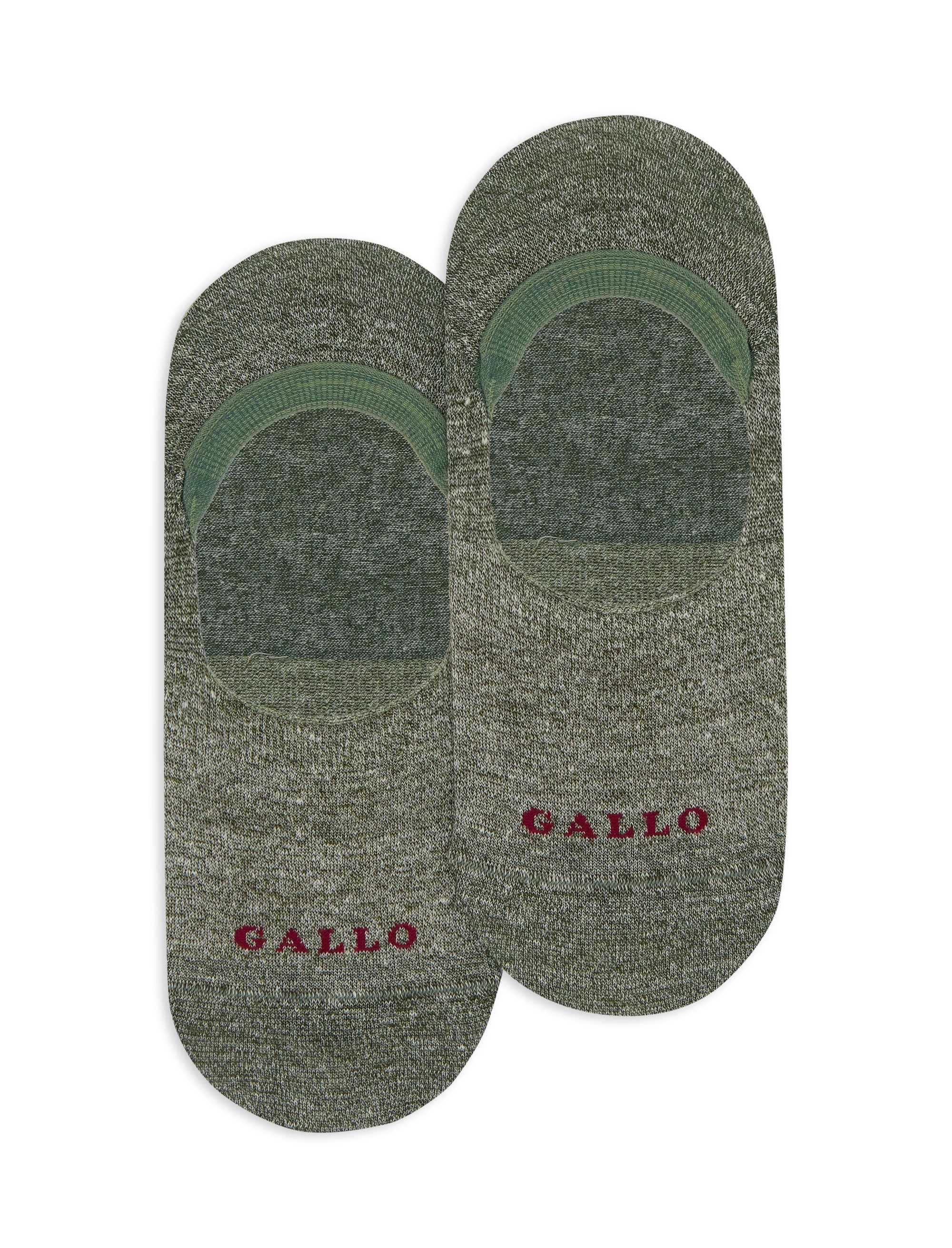 Solette unisex lino e cotone verde tinta unita - Image 3